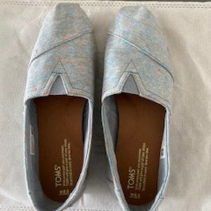 Womens Toms Classic Slip On Lt Blue 8.5